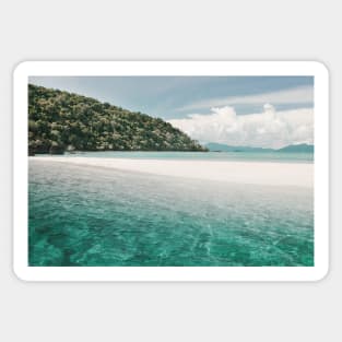 White beach and turquoise sea, Mu Ko Chang National Park in Thailand Sticker